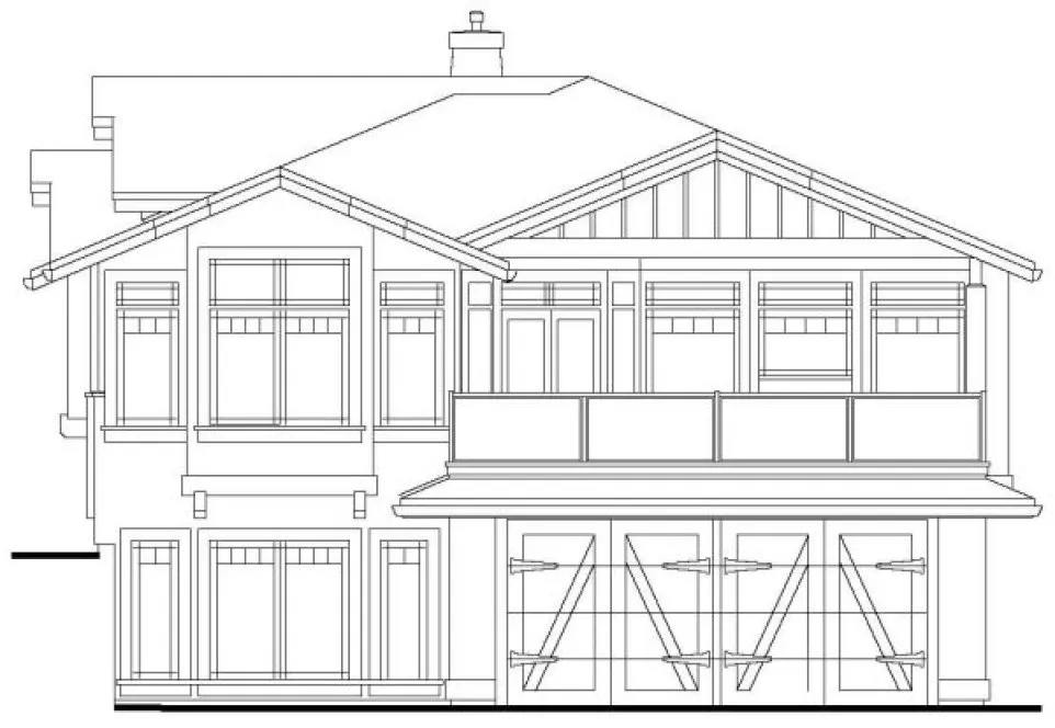 Right Elevation for House Plan #573163