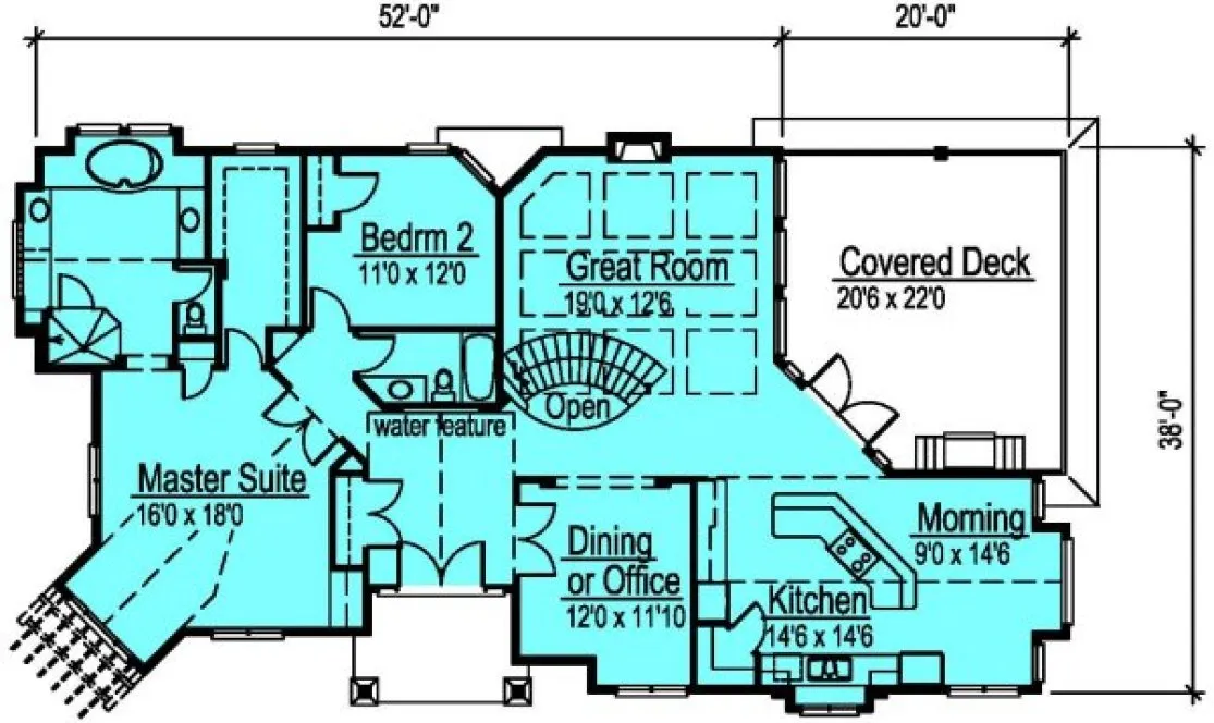 Main Floor Plan for House Plan #573163