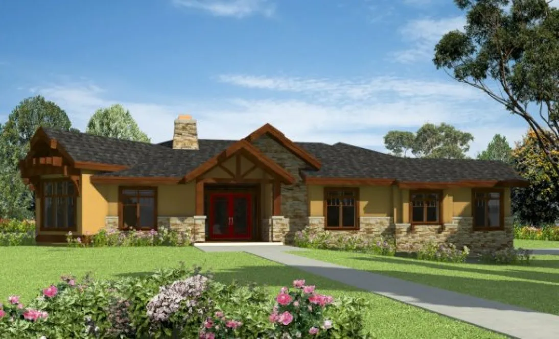 Full Rendering for House Plan #573163