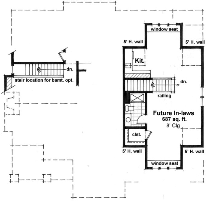 Attic Plan for House Plan #286181