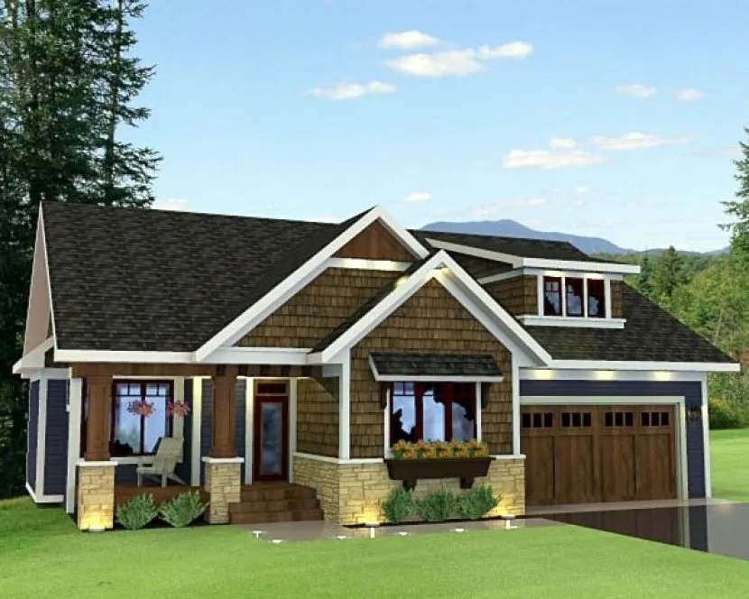 Full Rendering for House Plan #286181