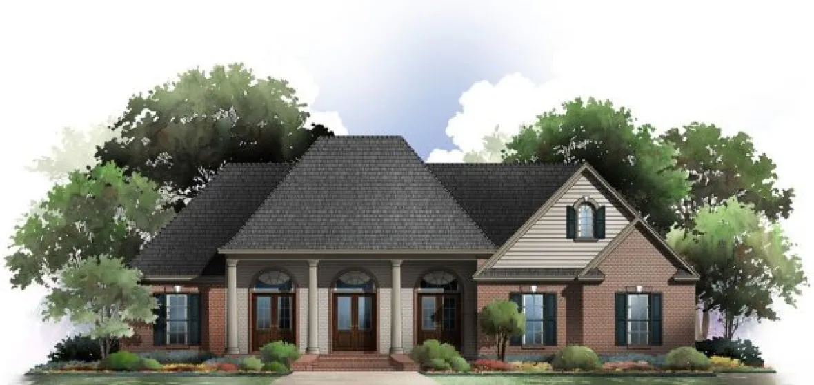 Full Rendering for House Plan #217112