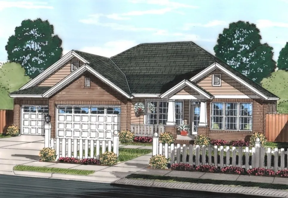 Full Rendering for House Plan #241530