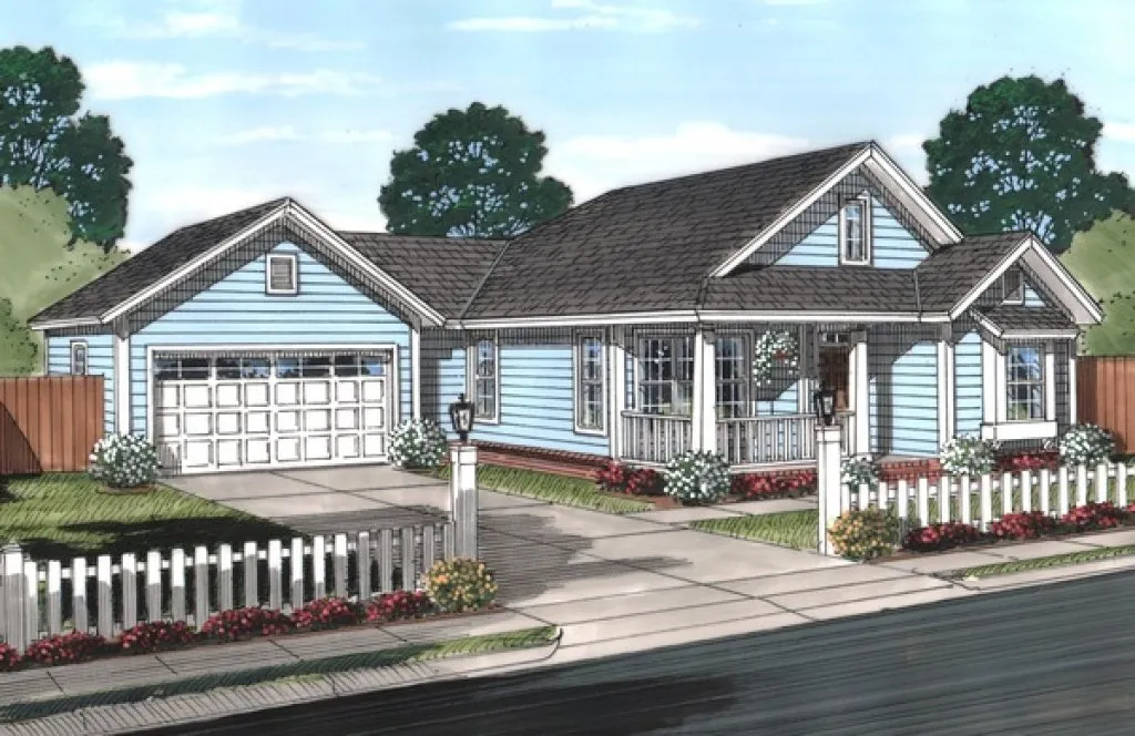 Full Rendering for House Plan #242530