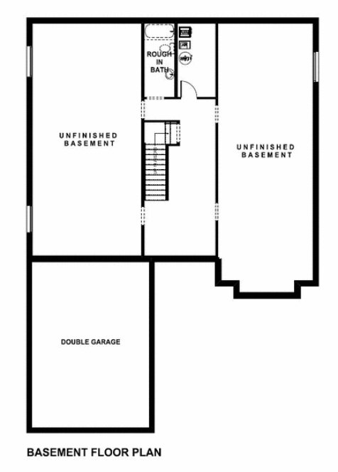 Basement Plan for House Plan #195296