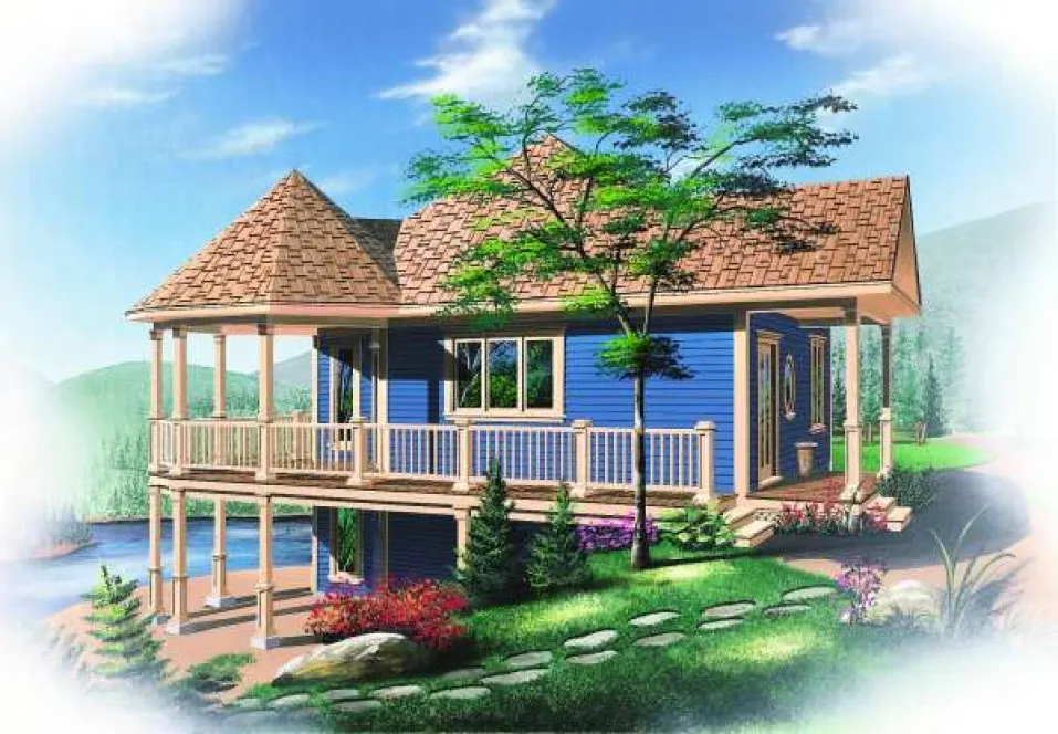 Full Rendering for House Plan #140093