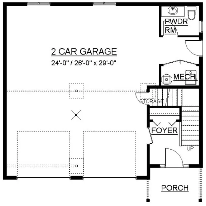 Main Floor Plan for House Plan #207060