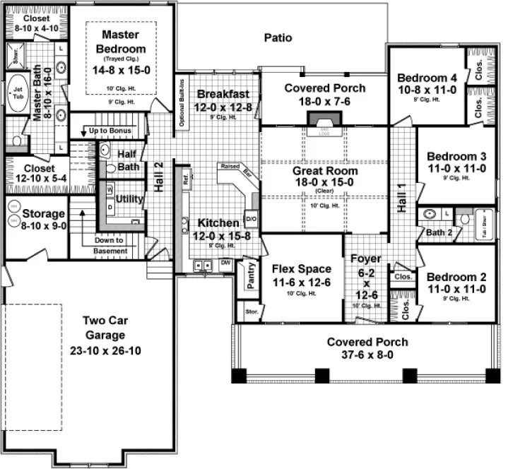 Main Floor Plan for House Plan #213322