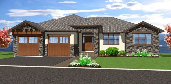 Full Rendering for House Plan #195335