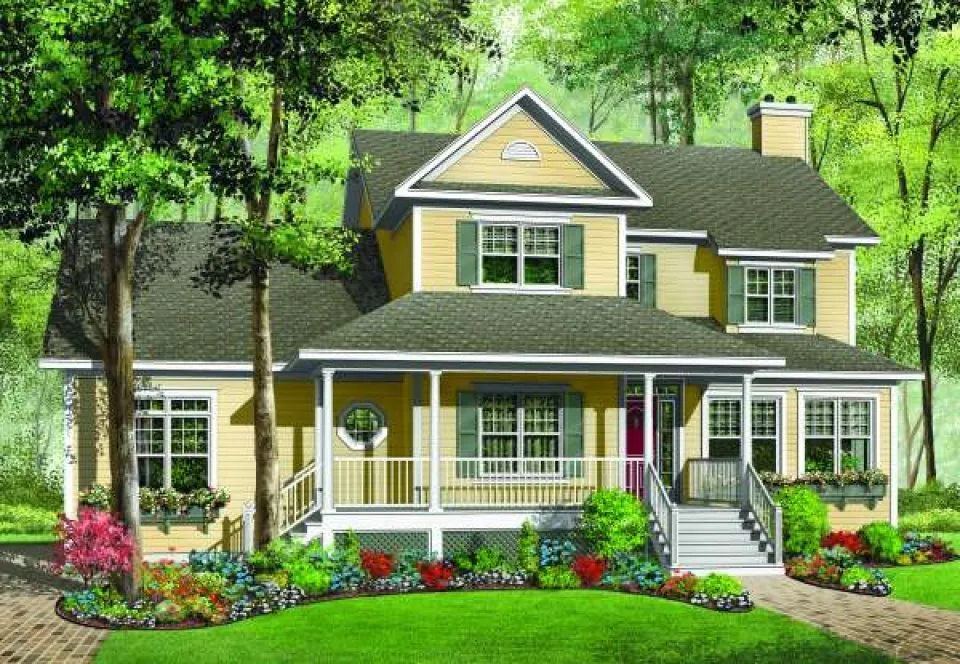 Full Rendering for House Plan #146283