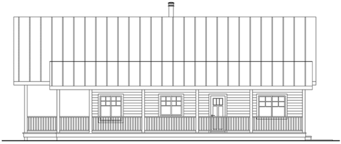 Right Elevation for House Plan #340751
