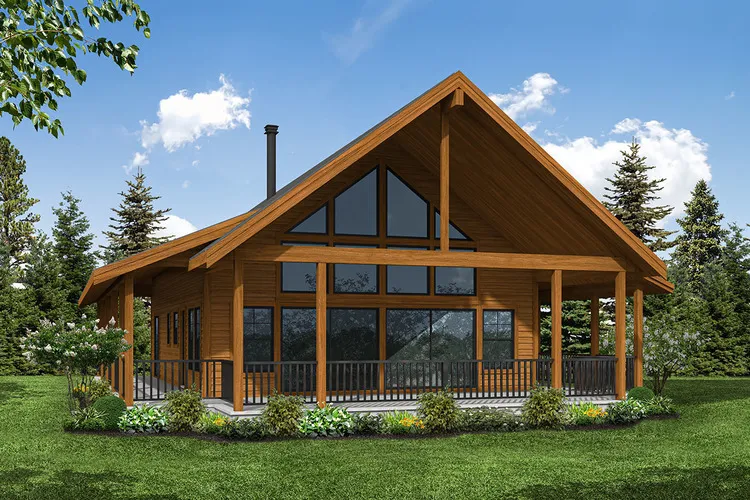 Full Rendering for House Plan #340751