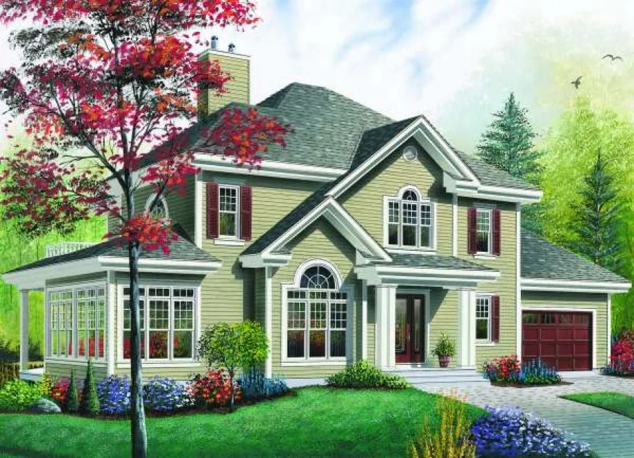Full Rendering for House Plan #146183