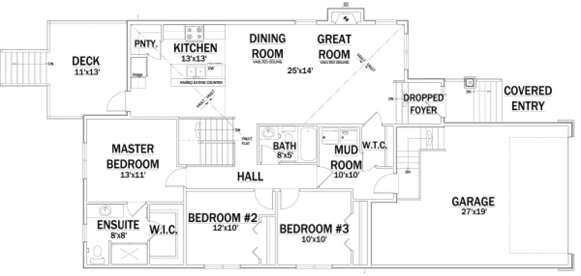Main Floor Plan for House Plan #555931