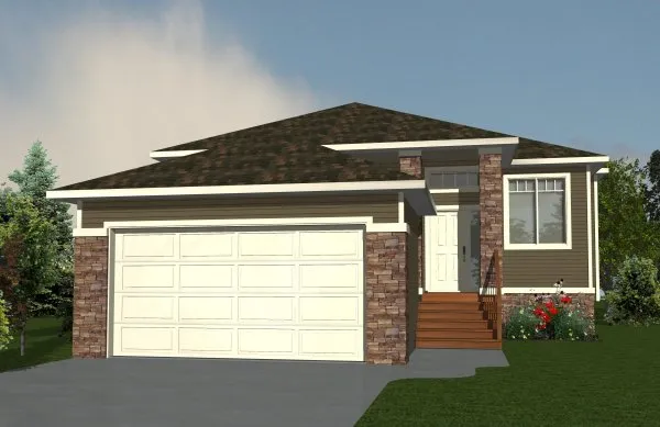 Full Rendering for House Plan #555931