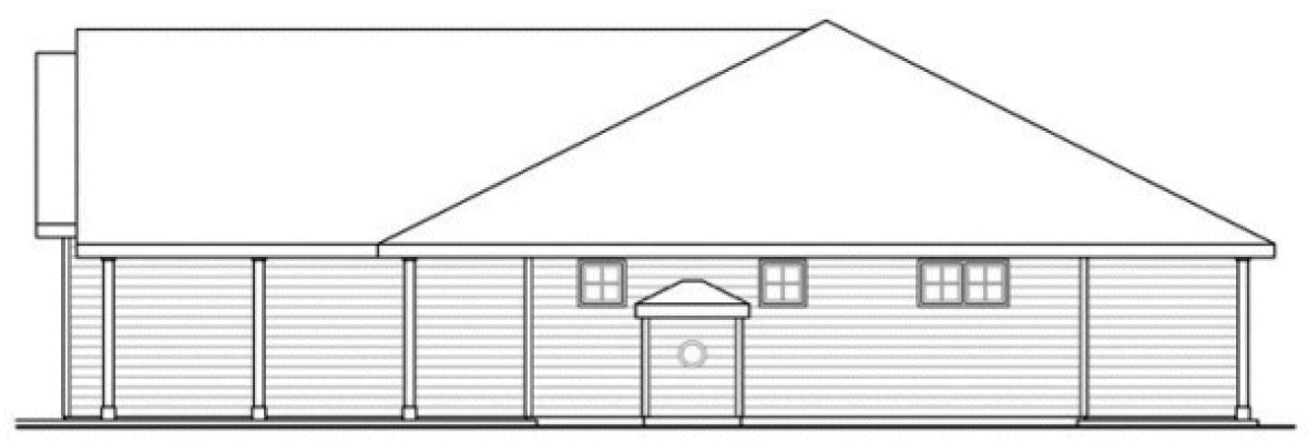 Right Elevation for House Plan #344283