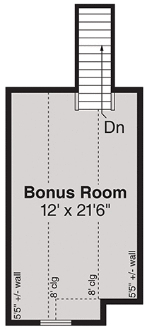 Attic Plan for House Plan #344283