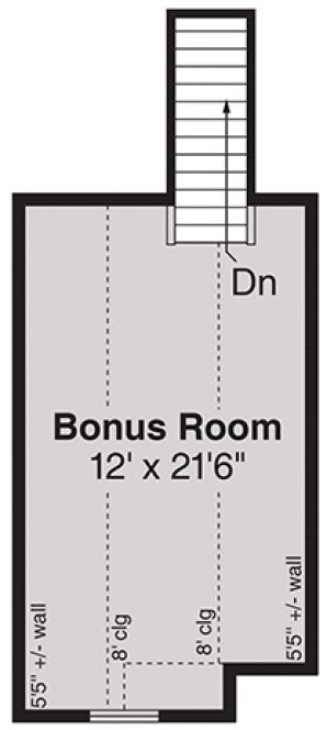 Attic Plan for House Plan #344283