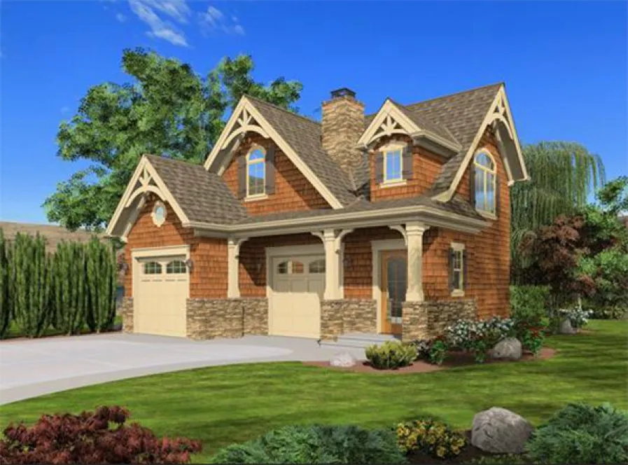 Full Rendering for House Plan #332558