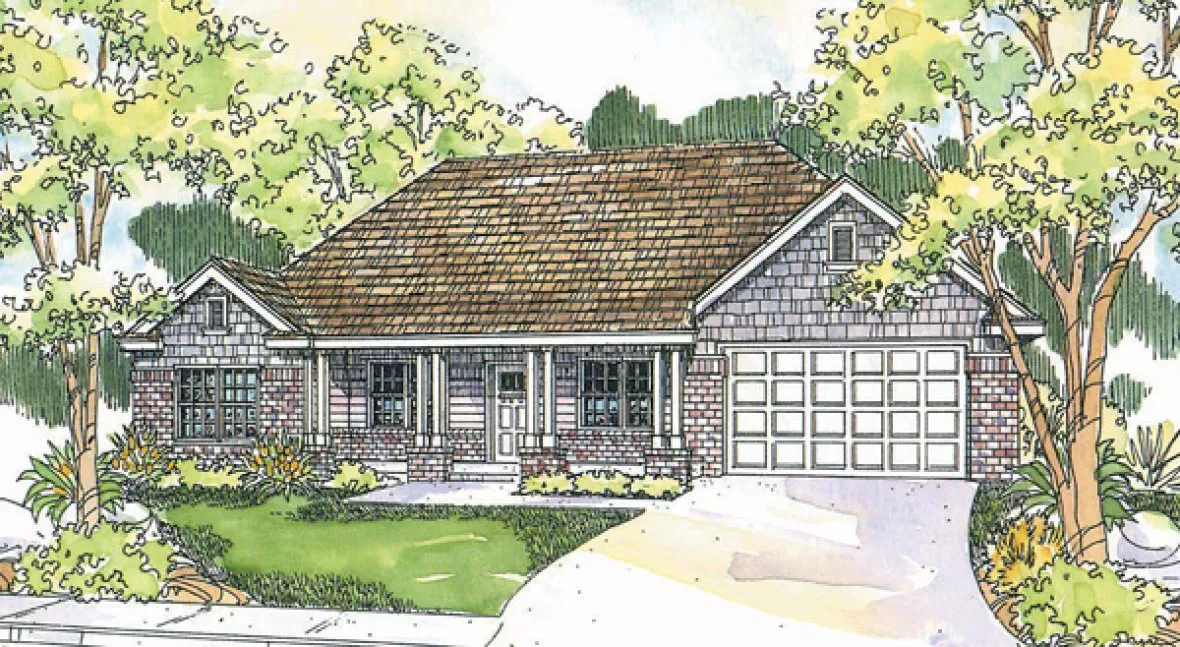 Full Rendering for House Plan #341153