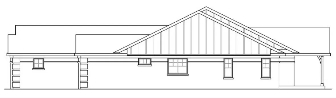 Right Elevation for House Plan #342851