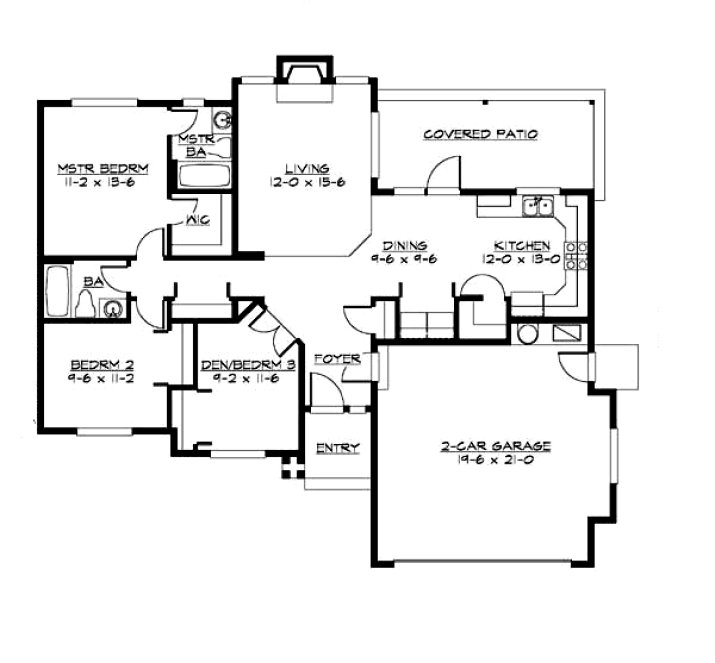 Main Floor Plan for House Plan #330121