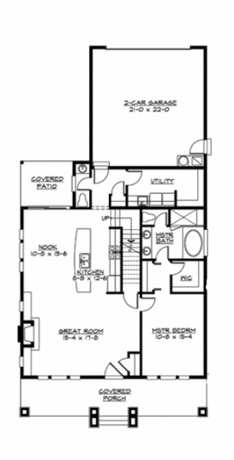 Main Floor Plan for House Plan #339691