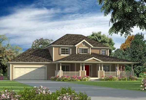 Full Rendering for House Plan #574010