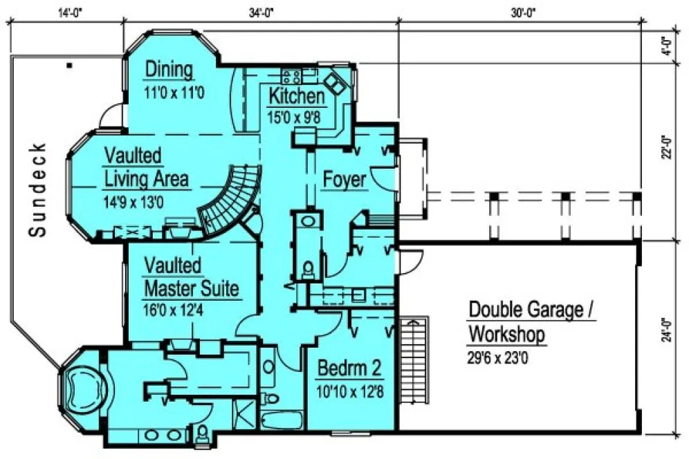 Main Floor Plan for House Plan #573100
