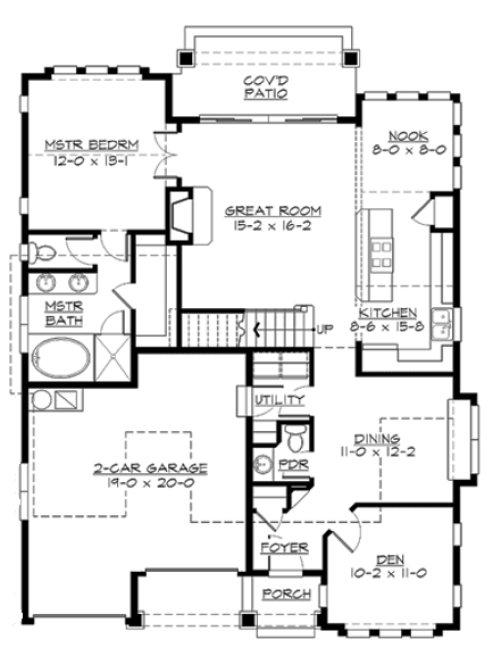 Main Floor Plan for House Plan #334881