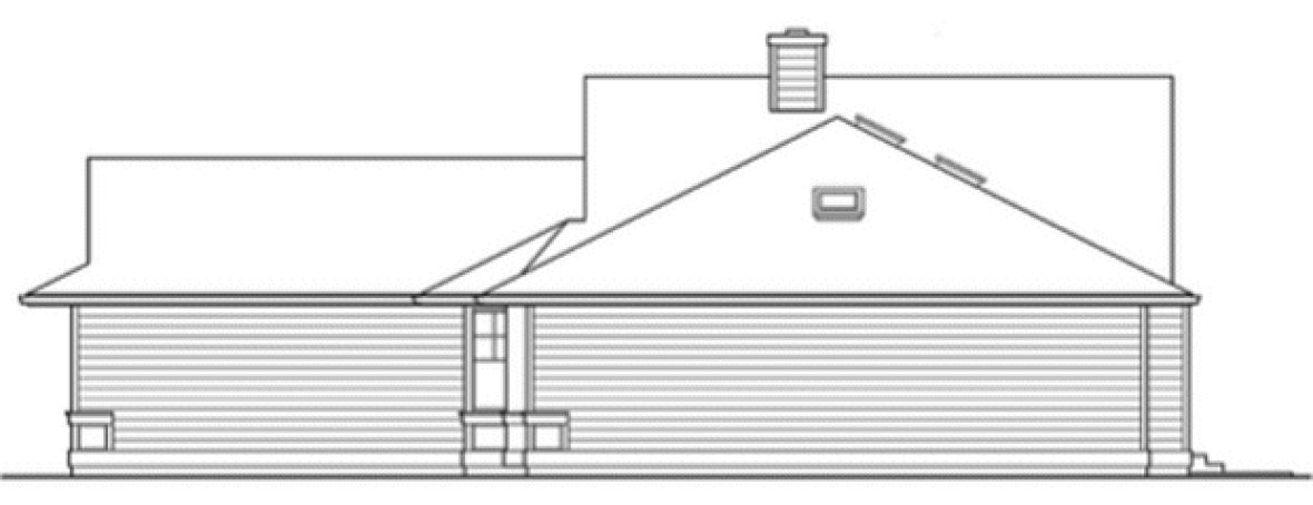 Right Elevation for House Plan #330661
