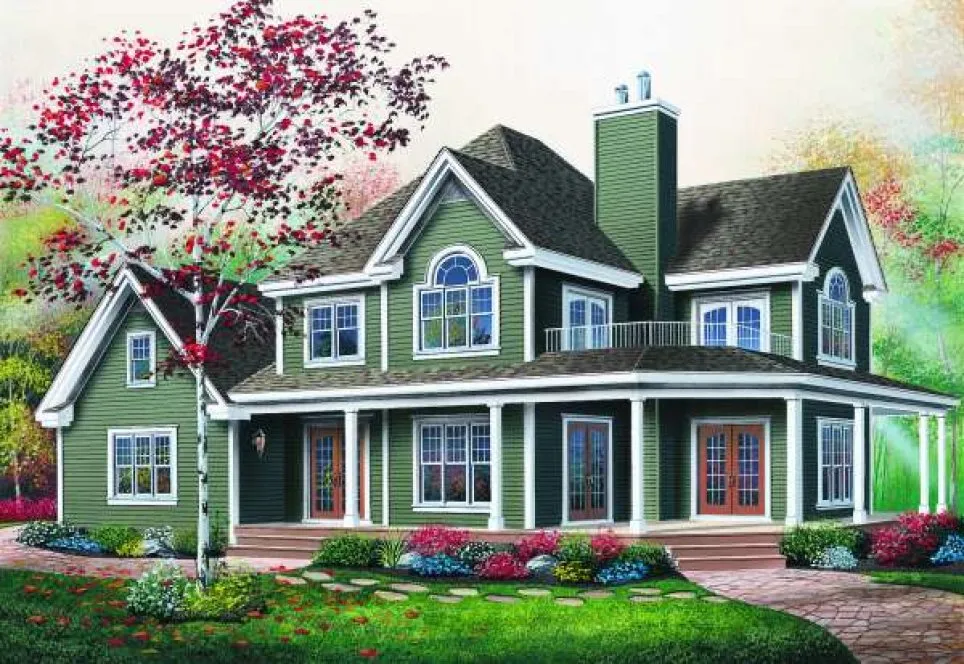 Full Rendering for House Plan #144083