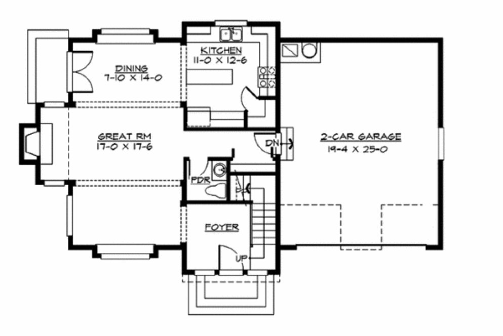 Main Floor Plan for House Plan #338071