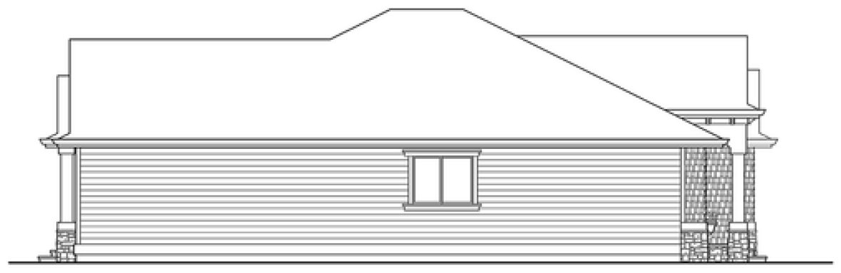 Left Elevation for House Plan #339841
