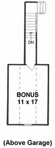 Attic Plan for House Plan #359841