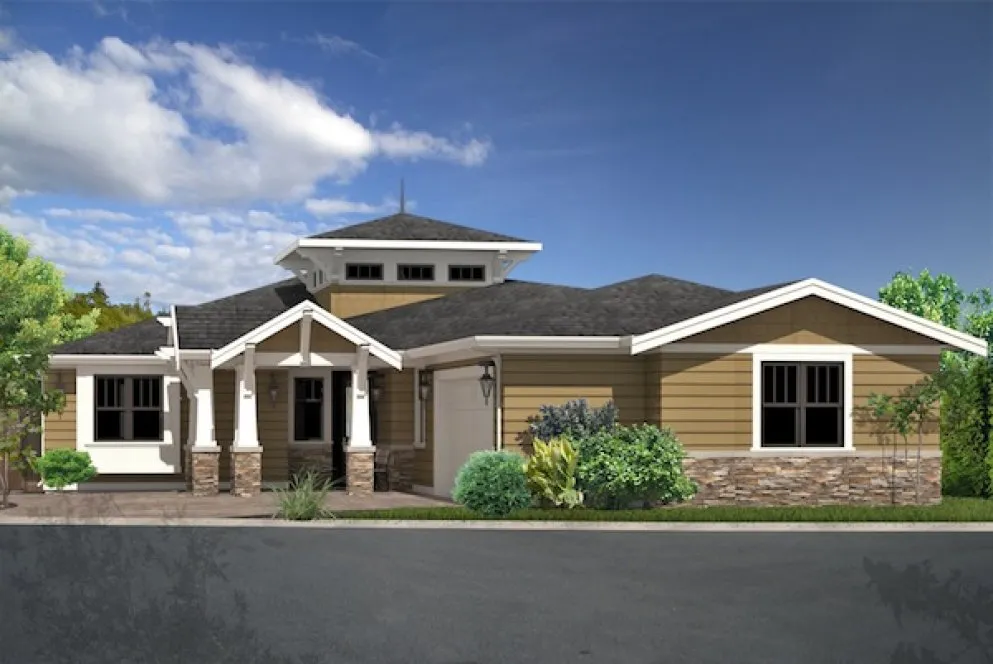 Full Rendering for House Plan #595043