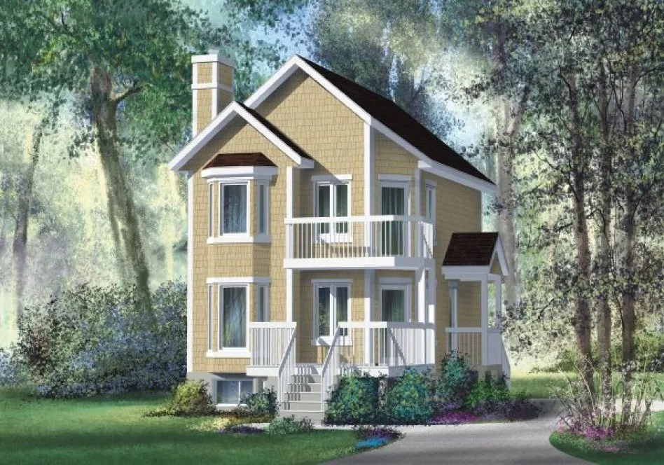 Full Rendering for House Plan #171562