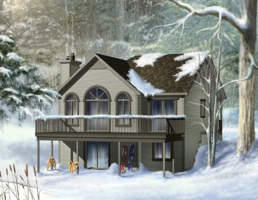 Full Rendering for House Plan #174100