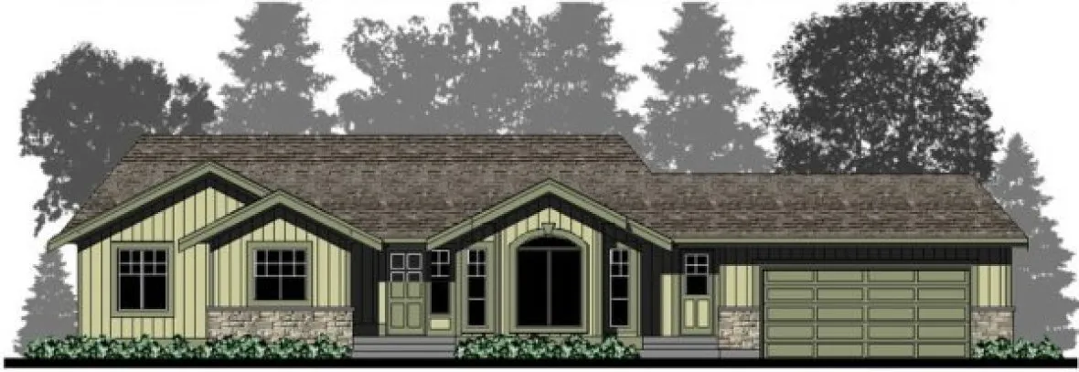 Full Rendering for House Plan #504361