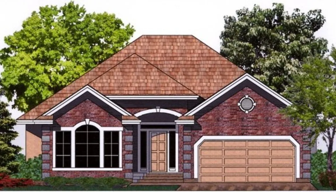 Full Rendering for House Plan #500771