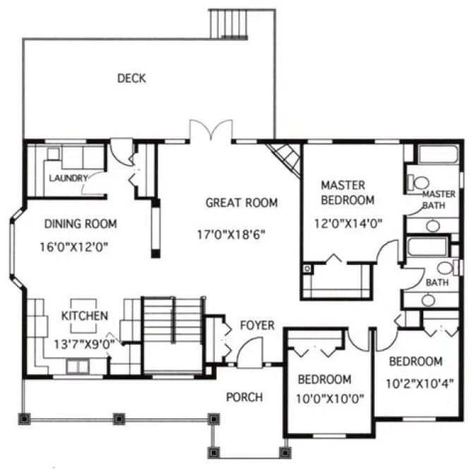 Main Floor Plan for House Plan #506261