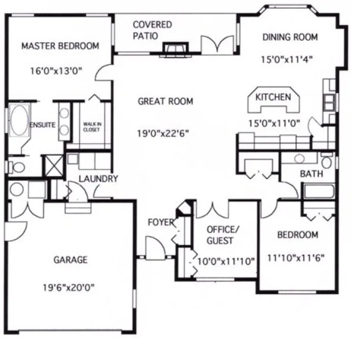 Main Floor Plan for House Plan #509081