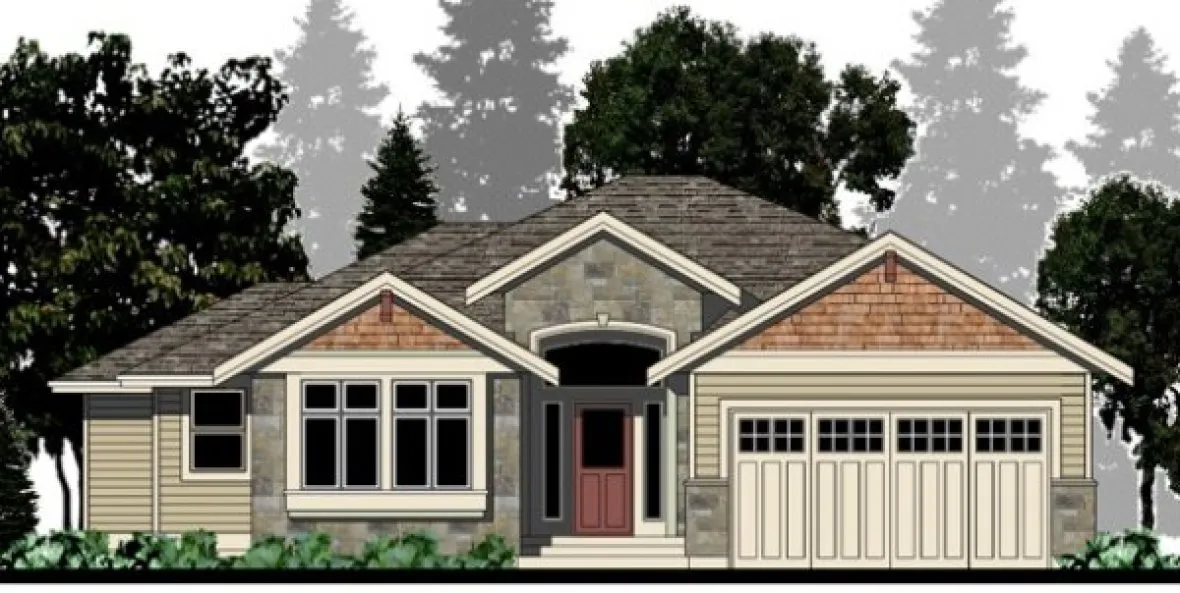 Full Rendering for House Plan #509751