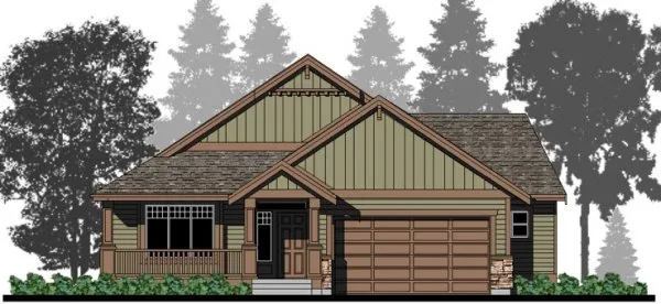 Full Rendering for House Plan #504351