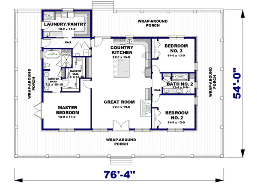 Main Floor Plan for House Plan #439802