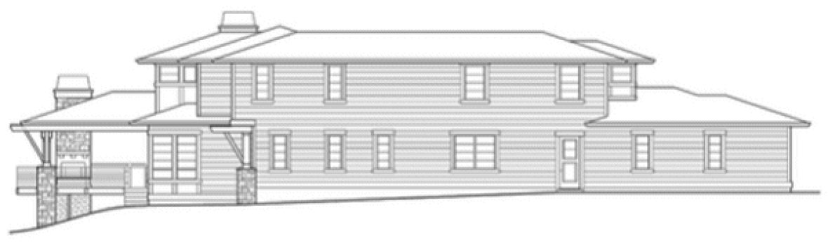 Right Elevation for House Plan #332014
