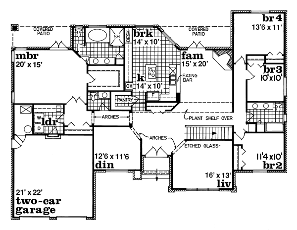 Main Floor Plan for House Plan #517452