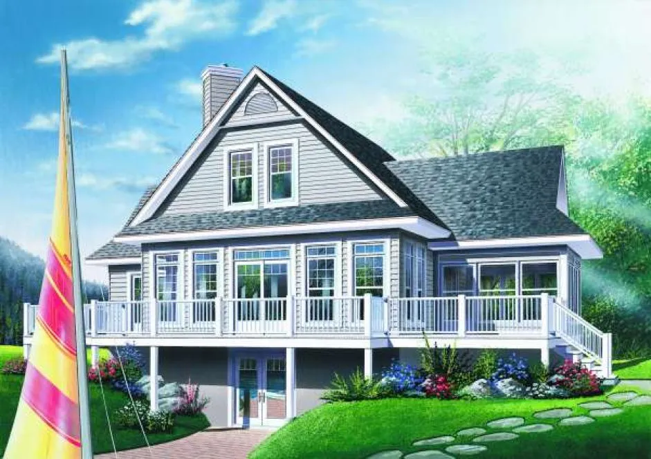 Full Rendering for House Plan #144193