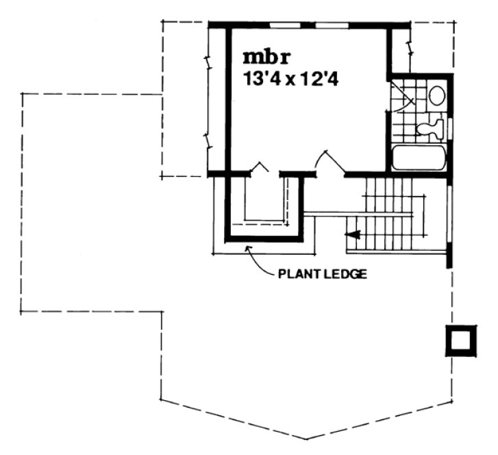Second Floor Plan for House Plan #517241