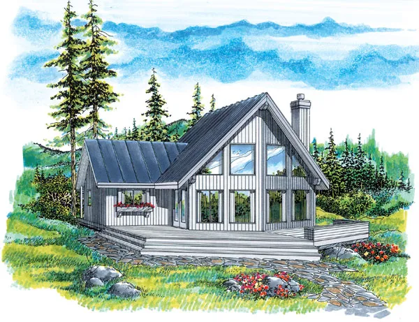 Full Rendering for House Plan #517241